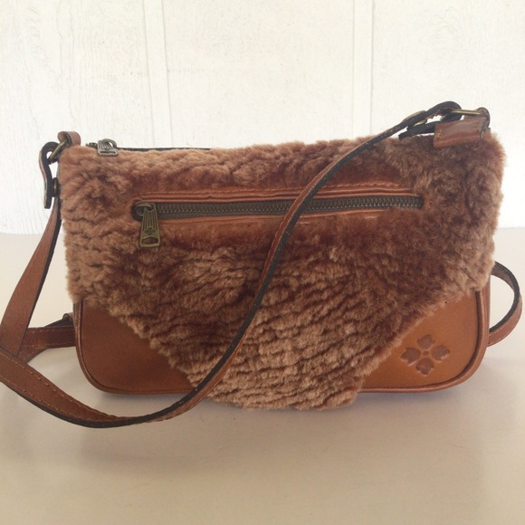 Patricia Nash Handbags - PATRICIA NASH LEATHER SHERPA PAULLO SMALL CROSSBODY BAG